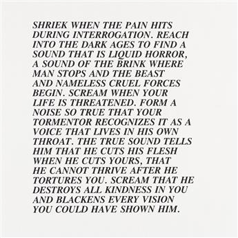 JENNY HOLZER Inflammatory Essays.